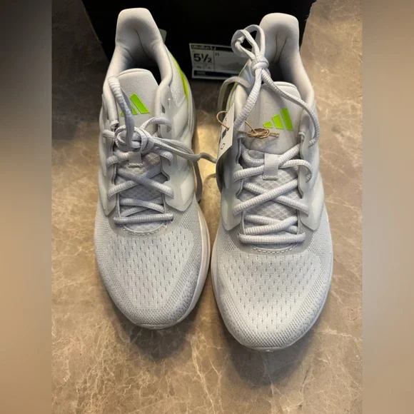 Adidas Ultrarun 5 J 'White Lucid Lemon 5.5 - Picture 2 of 9